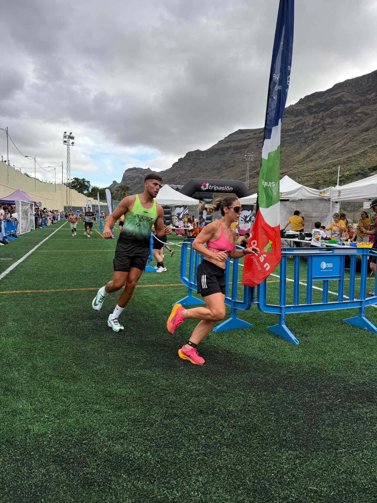 Dina Marrero corriendo en competición